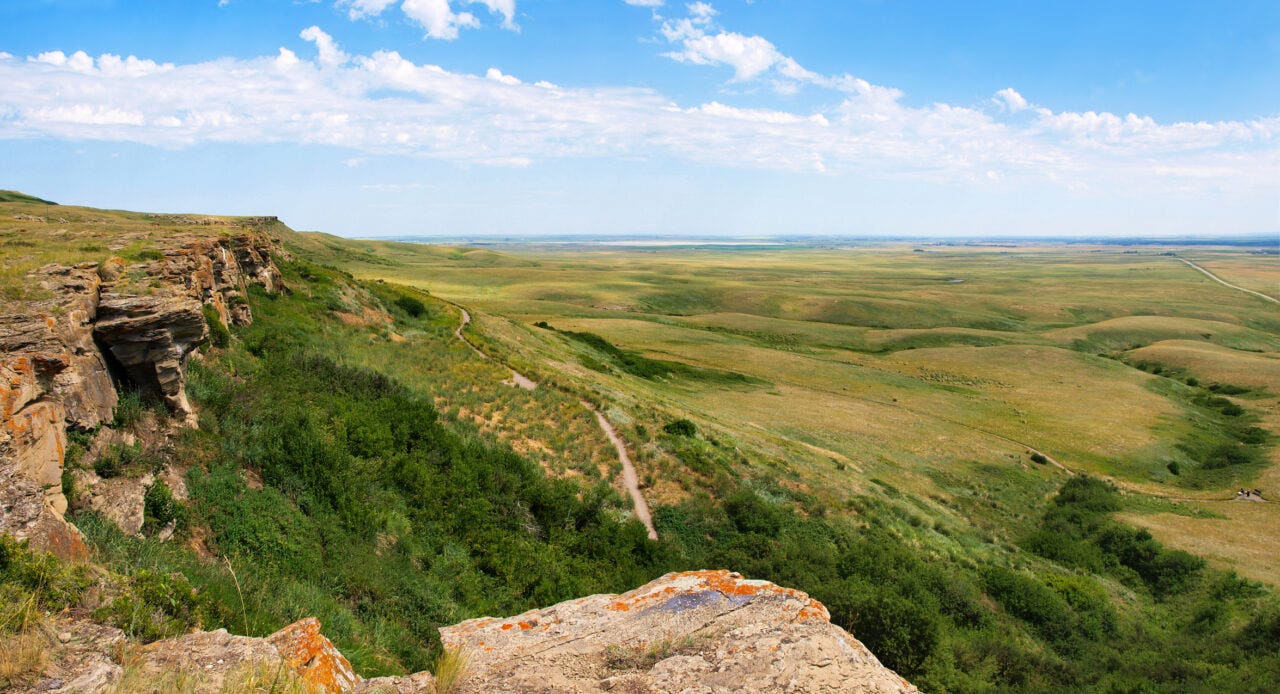 Prairie landscape in Alberta, Canada