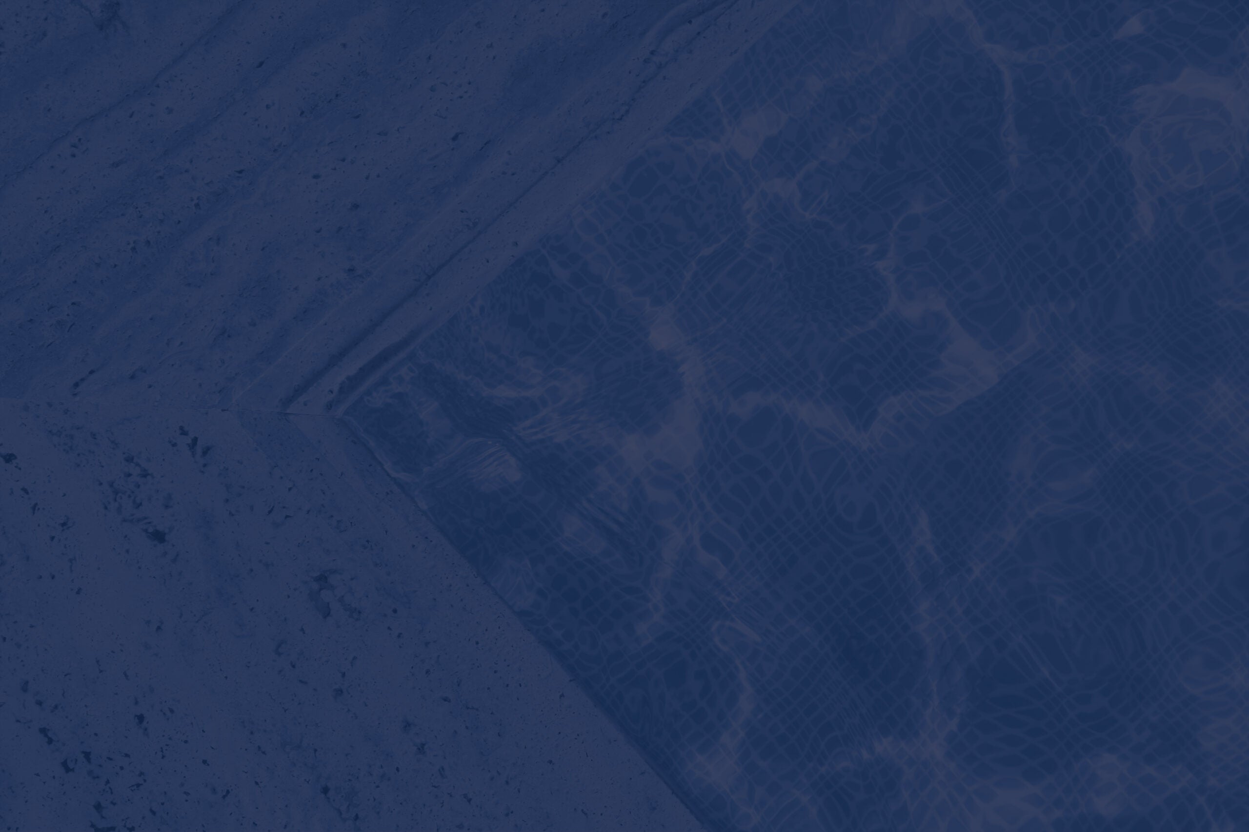 Top down view of the corner of a pool