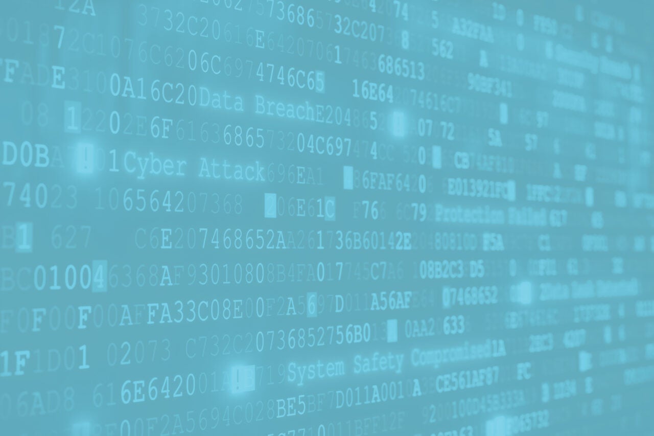 Closeup of a screen with numbers and letters on it