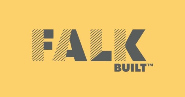Falk Built™ Logo in Yellow