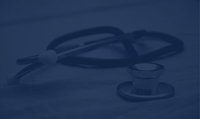 Closeup of a stethoscope