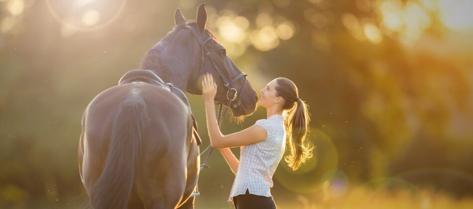 Woman and her horse