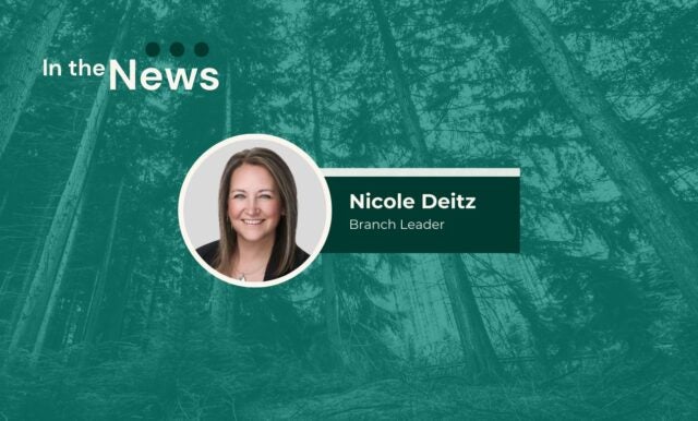 Nicole Deitz, Branch Leader, has been recognized as a Woman of Inspiration by Girls Inc. of Northern Alberta and Bouchier.