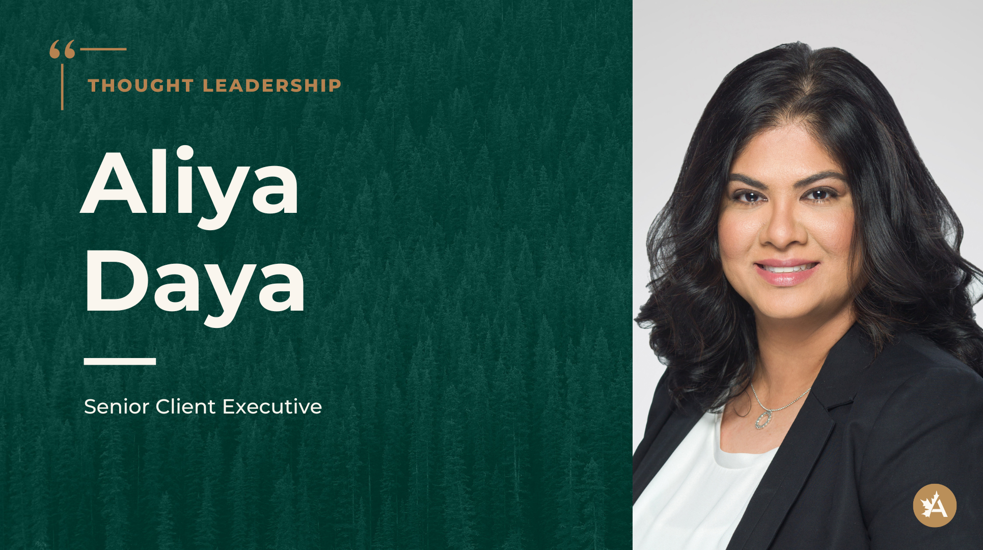 Photo of Aliya Daya, a senior client executive with Acera Insurance.