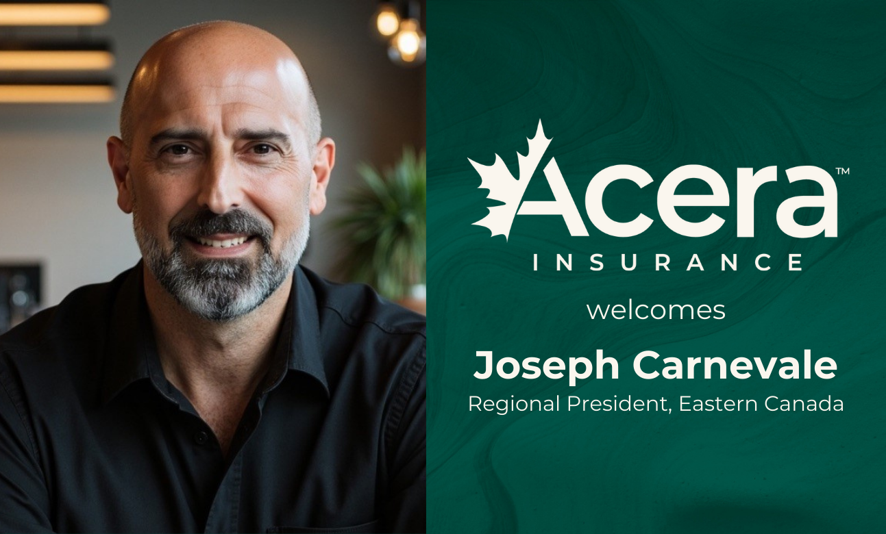 Photo of Joseph Carnevale, who joined Acera Insurance as Regional President, Eastern Canada