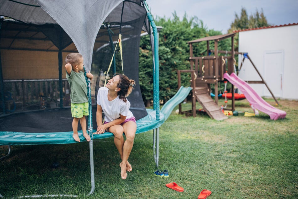 Before you build a backyard full of fun, make sure you understand what your home insurance covers when it comes to trampolines, treehouses and playsets.