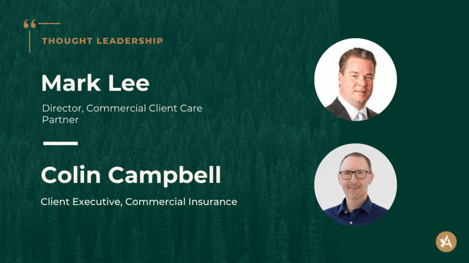 Photo of Mark Lee and Colin Campbell of Acera Insurance.