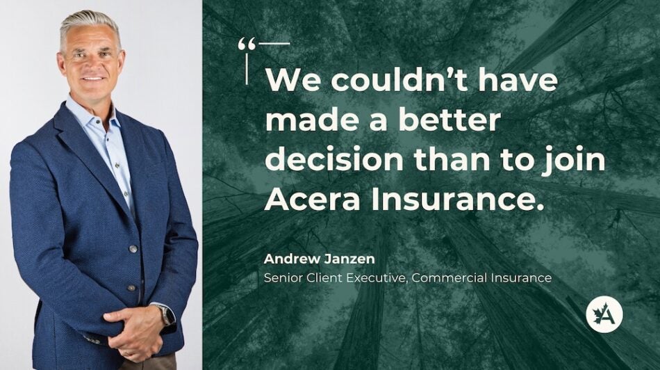 Partnership testimonial: Andrew Janzen on joining Acera Insurance
