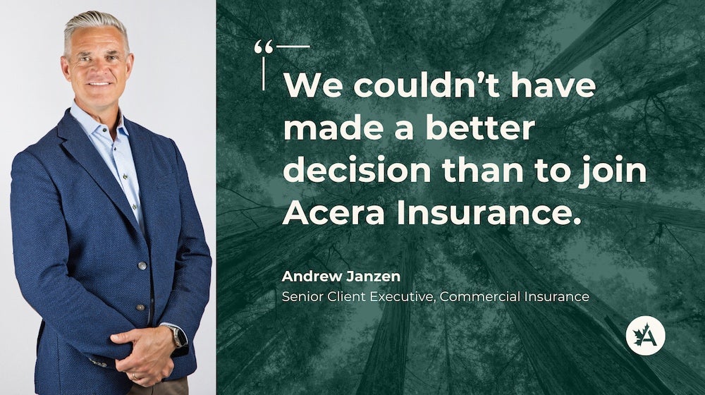 Partnership testimonial: Andrew Janzen on joining Acera Insurance