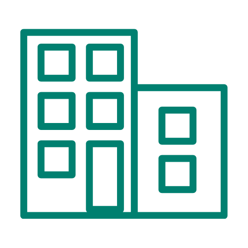 A building icon to represent legal liability that can arise from spaces you rent temporarily.