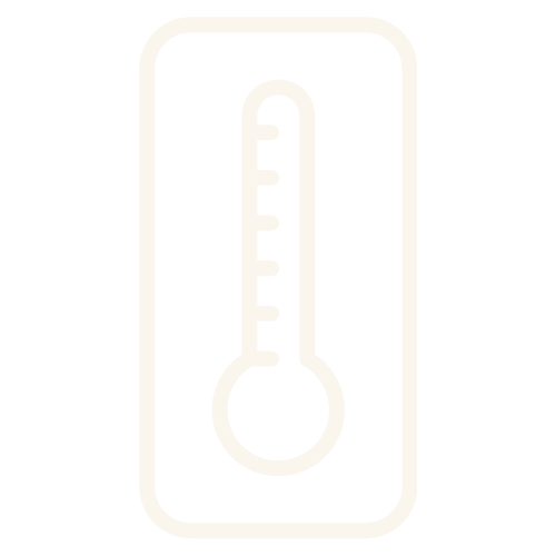 A temperature icon to represent conditions for salt application
