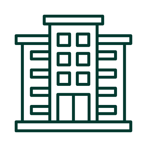 A building icon to represent a strata or condo corporation