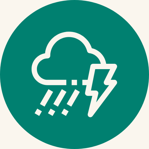 A weather icon to represent parametric triggers