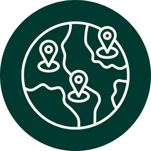 Cross-boarder trade icon