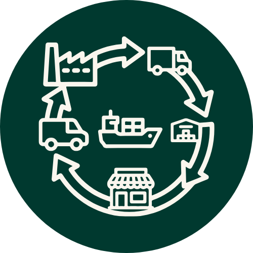 Supply chain icon