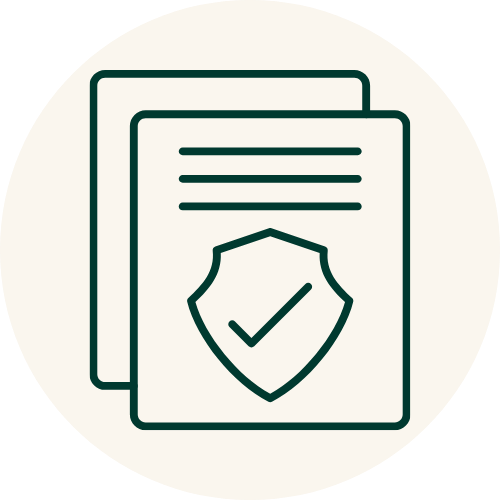 Insurance policy icon