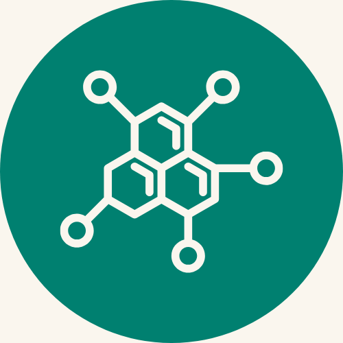 Hormone icon to represent menopausal hormone therapy