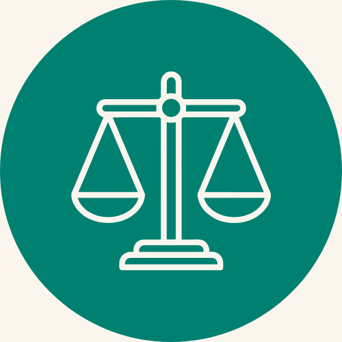 balance scales icon representing commercial general liability 
