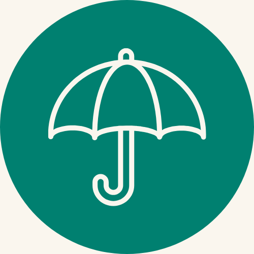 umbrella icon representing excess and umbrella liability