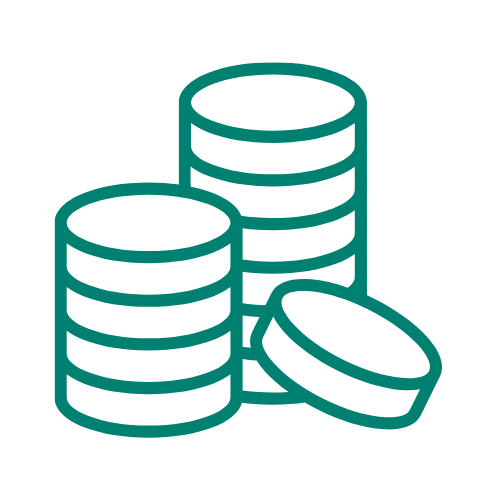 coins icon to represent tariffs and global trade negotiations